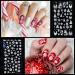4 Sheets Christmas Nail Art Stickers 5D Embossed Snowflake Nail Decals Self-Adhesive Nail Stickers with Tweezers DIY Christmas Nail Design Decoration for Women Girls Style1 - Buy Online on SooperMarket.com