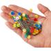 200 Dark Flower Head Straight Sewing Pins for DIY Projects and Quilting - Assorted Colors - Buy Online on SooperMarket.com