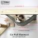 HeyKitten Stud Mounted Cat Hammock & Climbing Stairs Combo - Lounging, Napping, Playing & Jumping Solution - Buy Online on SooperMarket.com
