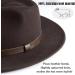 MIX BROWN Australian Wool Outback Cowboy Hat | Crushable Wide Brim Western Style | Coffee 7 3/8 - Buy Online on SooperMarket.com