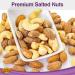 Snaxs Roasted Salted Mixed Nuts 12 x 40g - Almonds Brazil Nuts Cashews Peanuts and Hazelnuts Nuts Snacks - Healthy Kosher Nuts with Fibre Protein and Minerals - Ideal for Snacking - Buy Online on SooperMarket.com