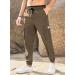 Elegancity Men's Cargo Trousers: Casual Jogger Work Pants with Drawstring, Regular Fit and Pockets (Sizes 38-46) - 32, Brown - Buy Online on SooperMarket.com