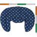 Cozy Neck Pillow with Stand-Up Collar - Stars Blue | Rapeseed Heat Pad & Warmer for Ultimate Comfort - Buy Online on SooperMarket.com