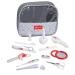 American Red Cross Deluxe Health and Grooming Kit| Infant and Baby Grooming | Infant and Baby Health | Thermometer, Medicine Dispenser, Comb, Brush, Nail Clippers and More with Convenient Tote Healthcare and Grooming Set