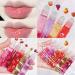 Gireatick 6PCS Fruity Flavors Lip Oil Set | Long-Lasting Moisturizing Balm | Roll-On Gloss Set | Strawberry, Orange, Grape, Avocado, Cherry, Peach | Glossy Lip Makeup | Transparent Lip Gloss - Buy Online on SooperMarket.com