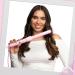 FoxyBae Bounce Bae 1-Inch Ceramic Hair Curling Iron | Dual Voltage Curling Wand for Smooth Frizz-Free Hair | 360 Swivel Cord | Party-Pink - Buy Online on SooperMarket.com