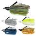 MadBite Swim Jig Fishing Lures Heavy Brush Guard Silicone Skirt Sticky-Sharp Heavy-Wire Needle Point Hooks Popular 3/8 oz and 1/2 oz Sizes 5 pc and 3 pc Multi-Color Kits Includes Storage Box A: 5 Pack (1/2 Oz) - Clear Water & Muddy Water