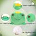 JUNERAIN Super Soft Frog Plush Stuffed Animal 35cm Emerald Green - Adorable Frog Squishy Hugging Pillow Toy for Kids - Cuddly Frog Decoration - Buy Online on SooperMarket.com