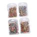 Mikinona 4 Packs Nail Art Polymer Clay Fruit Nail Art Slice Diy Nail Decoration Supplies Craft Making Beads Fruit Pattern Nail Decorations Nail Art Craft Suite Manicure Resin 3d