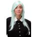 WIG ME UP - Wig very long green light turquoise layered straight parting 75cm 3110-T5507
