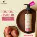 UPAKARMA Onion Black Seed Hair Oil - 6.8 fl oz | With 12 Essential Oils for Hair Growth - Buy Online on SooperMarket.com