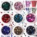 JERCLITY 8 Boxes Green Blue Gold Rose AB Lake Blue Montana Red Pink Nail Rhinestones for Nails Multi Shaped Sized Nail Crystals Gems Stones Rhinestones for Nail DIY Crafts Clothes Shoes Jewelry 8 boxes mix colored nail r...