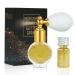 AOOWU Glitter Powder Spray Shiny Body Glitter Spray for Women Highlighter Loose Powder Spray Shimmer Sparkle Pearl Powder Makeup Spray for Body Hair Face and Clothing Colorful Gold