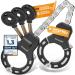 FIRSTSAFE E Scooter Castle - Handpage lock for E Roller |Bicycle lock theft -proof & with silicone protection against scratches |Ideal e-bike bicycle for high security
