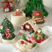 60Pcs Christmas Cake Decorations Edible Cupcake Toppers Santa Claus Snowman Reindeer Elf Christmas Tree Christmas Wreath Gingerbread Christmas Cupcake Topper Wrappers For Xmas Party Supplies Multicolour - Buy Online on SooperMarket.com