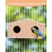 PetNanny Parakeet Nesting Box with Bamboo Bird's Nest & Coconut Shreds - Birdhouse Kit for Breeding & Playtime | Ideal for Parrots, Swallows, and Small Birds - Buy Online on SooperMarket.com