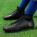 WLY Men's Soccer Boots FG Cleats 9.5 Black - Hightop Athletic Shoes for Competition/Training - Buy Online on SooperMarket.com