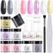 Cooserry Dip Powder Nail Kit with 8 Colors - Dip Nails Powder Starter Kit with Base Top Coat Activator Essential Dip Manicure Kit - Nail Dip Powder Kit for Professionals and Beginners No Lamp Needed A-01