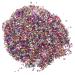 FRCOLOR 1 Glass Chip Chunky Flakes Sequins Metallic Crushed Glass Epoxy Filler Charms Irregular Nail Art Crushed Glass Flakes for Nails Retro Vase Manicure Fillers Nail Stickers 3D Crystal 0.5X0.3cm Colorful