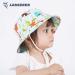 LANGZHEN Baby Girls Beach Sun Protection Hat w/ Chin Strap | Colorful Dinosaurs | 2-4 Years - Buy Online on SooperMarket.com