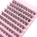 Bransfy Cluster Lashes D Curl 100 Pcs | Natural Look False Eyelashes Extension | Reusable DIY Eyelash Extension | Super Thin Band | Soft & Comfortable | D 0.07 8-16mm - Buy Online on SooperMarket.com