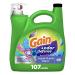 Gain + Odor Defense Liquid Laundry Detergent Super Fresh Blast Scent 154 fl oz 107 Loads HE Compatible 154 Fl Oz (Pack of 1)