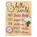 Cohas Hello World Newborn Baby Announcement Wood Sign - Daisy Flower Theme | 9x12 Inches | Purple Marker - Buy Online on SooperMarket.com