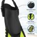 BPS Snorkel Fins - Adjustable Open Heel Swim Flippers for Diving & Snorkeling - Yellow S/M Size - Men Women - Buy Online on SooperMarket.com
