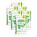 Simpleaf Flushable Wet Wipes For Adults - Eco- Friendly, Paraben & Alcohol Free - Septic Safe, Hypoallergenic for Sensitive Skin - Infused with Soothing Aloe Vera & Vitamin E, 6 Pack (25 Count) Aloe Vera 6 Pack (25 Count)