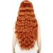 YEESHEDO Ginger Long Hair Wigs | Natural Curly Wavy Synthetic Wig with Fringe | 28 Copper Red Orange Wig for Parties and Cosplay - Buy Online on SooperMarket.com