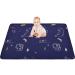 Portable Baby Play Mat Machine Washable, Foldable Crawling Mat for Floor, Baby Playpen Mat for EIH and Fodoss 47x47 Playpen, Soft Non Slip Non-Toxic Playmats for Infants, Kids Tent Mat Square Dark blue-bear 43x43 Inch (Pack of 1)
