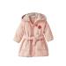 Vertbaudet baby bathrobe bee garden salmon 92
