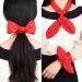 Retro 1940s Head Scarf Set - Red Black Boho Bow Headbands for Women - Vintage Rabbit Ear Hairband - Lovely Dot Design - Buy Online on SooperMarket.com