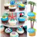 Beach Chair Umbrella Cake Decoration  15Pieces Summer Ocean Cake Toppers  Tropical Hawaiian Aloha Luau Theme Party Decorations Supplies for Pool Party Birthday Wedding Baby Shower - Buy Online on SooperMarket.com