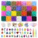 12800+ Rubber Bands Bracelet Kit in 28 Unique Colors, Loom Bracelet Craft Kit with Accessories for Kids Gift, Loom Rubber Bands
