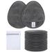 SINLAND Reusable Makeup Remover Pads For Face Eye Lips Microfiber Gentle Facial Cleansing Cloths for All Skin Types Friendly for Makeup Remover With Laundry Bag 5.1inchx3.93inch Grey Pack of 12 Grey 1 Count (Pack of 12)