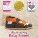 Soft Sole Leather Baby Shoes for Boys and Girls | Toddler Walking Shoes 18-24 Months | Brown Fox Design - Buy Online on SooperMarket.com