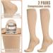 Firtink 2 Pairs Compression Socks For Women Men 20-30 Mmhg Knee High Socks Varicose Veins Socks Surgical Compression Socks For Nursing Pregnancy Flight Sports Travel - Buy Online on SooperMarket.com