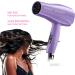 1875 Ceramic Hair Dryer - Fast Drying Multi-Setting Comb & Detangler Included - Compact & Travel-Friendly (Purple - Buy Online on SooperMarket.com