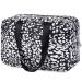 Full Size Toiletry Bag Large Cosmetic Bag Travel Makeup Bag Organizer for Women (Black Leopard)