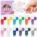 Nail nail polish set for children 12 colors non-toxic children's sail polish peel-off nail set with nail ticker quickly drying and easy to unload birthday present girl from 3 years white blue orange