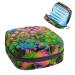 Floral Abstract Sanitary Napkin Storage Bag Feminine Menstrual Cup Pouches Nursing Pad Holder Tampon Bags Portable Period Bag for Women Teen Girls 1Pcs Multi-colored 5
