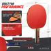 JOOLA Advanced Table Tennis Paddle Set - Includes 4 Ping Pong Paddles  6 3-Star Ping Pong Balls & Carrying Case - for Intermediate Competitive Matches  Ideal for Teens  Adults  & High Volume Play - Buy Online on SooperMarket.com