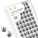 Cluster Lashes D Curl 10mm 72 Clusters B&Q Lash Clusters D Curl Individual Cluster Lashes Natural Eyelash Clusters DIY Lash Extensions Soft Fluffy Cluster Eyelash Extensions (B31 D-10mm) D-10 mm B 31