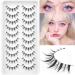 Manga Lashes Natural Look Anime False Eyelashes Individual Wispy Korean Makeup Eye Lashes Clusters 10 Pairs Asian Chinese Japanese Fake Eyelashes Pack by Geeneiya Manga Lashes_01A