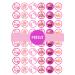 PRECUT 48 Its A Girl Baby Shower Cupcake Toppers Mixed Theme 3cm Edible Wafer Discs Premium Thickness SWEETENED VANILLA Wafer Card Mini Cupcake Decorations Stand Up/Lie Flat 48 UNCUT