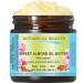 Botanical Beauty SWEET ALMOND OIL BUTTER Pure Natural Virgin Unrefined RAW 16 Fl. Oz.- 480 ml for FACE SKIN BODY DAMAGED HAIR NAILS.