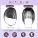 Real Hair Clip-In Fringe 100% Real Hair Clip in Bangs with Temples Remy Real Hair Fringe Bangs One Piece Human Hair Clip in Pony Fringe Extensions Natural Bangs for Women (Brown Black) - Buy Online on SooperMarket.com