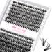 280 Pcs Individual Lashes 40D-D-0.07-9-15 MIX Cluster Lashes 10D 20D C D Curl Wispy Lashes Bottom Lashes DIY Lashes At Home(40D-D-0.07 9-15mix) 9-15 mix 40D-D-0.07-Large