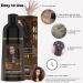 Dark Brown Hair Dye Shampoo - 3 In 1 Instant Gray Coverage | Herbal Hair Color for Men & Women (500mL - Buy Online on SooperMarket.com
